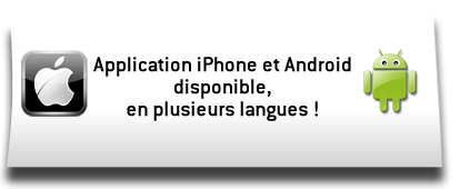 Application iPhone et Android disponible en plusieurs langues !